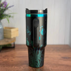 Turtle Tumbler Black to Green/Blue 40oz 