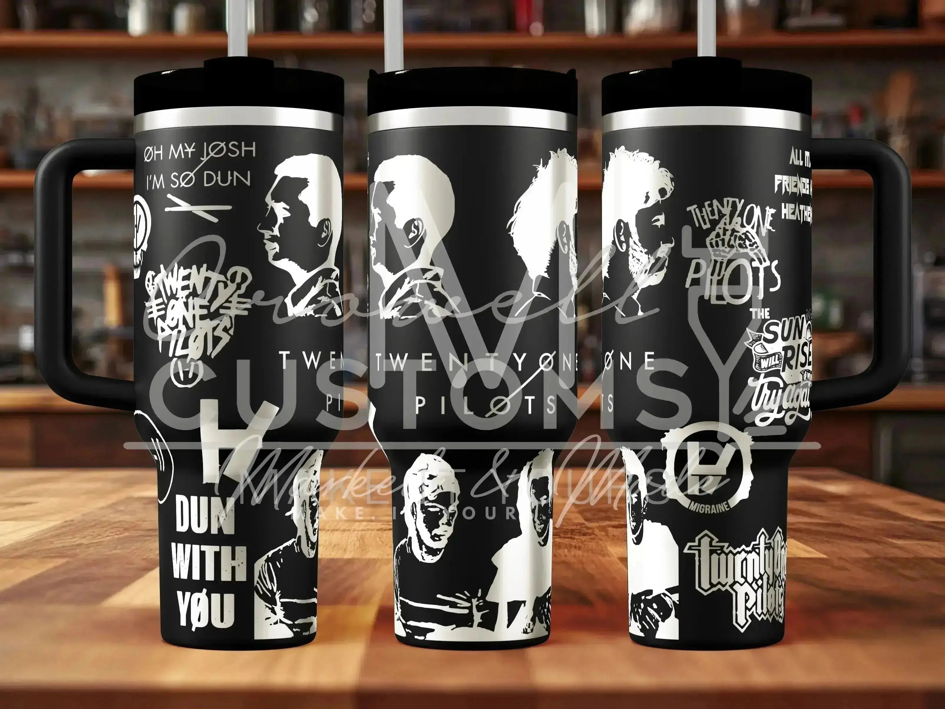 Twenty One Pilots (21 Pilots)  Quencher Tumbler (30oz, 40oz, + Stanleys)