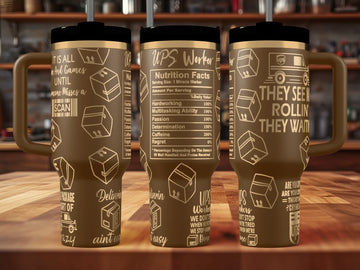 UPS Tumbler | 40oz, 30oz, Stanleys, 20oz, 16oz, 14oz, 10oz 