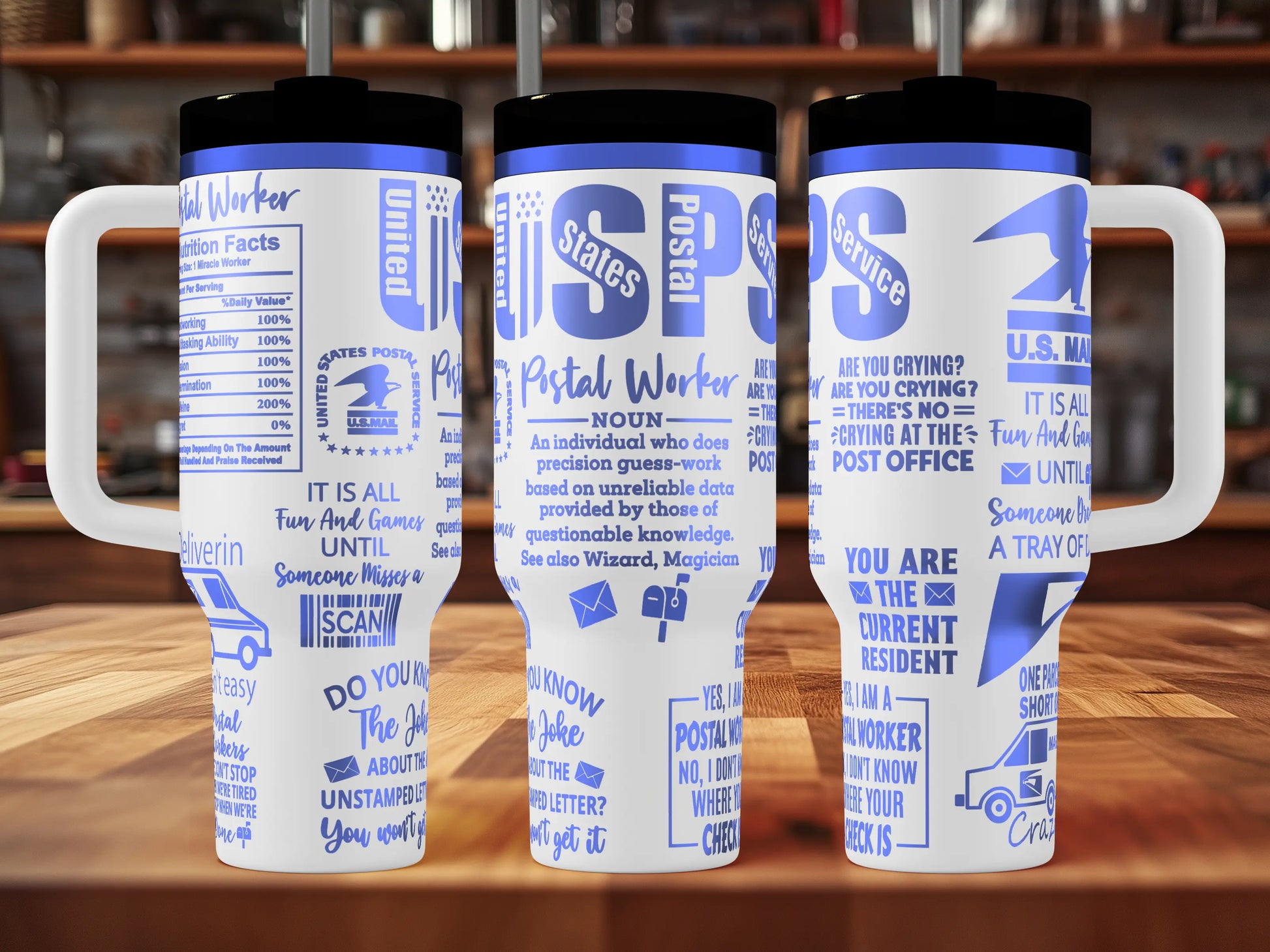 USPS Post Office Tumbler | 40oz, 30oz, Stanleys, 20oz, 16oz, 14oz, 10oz 