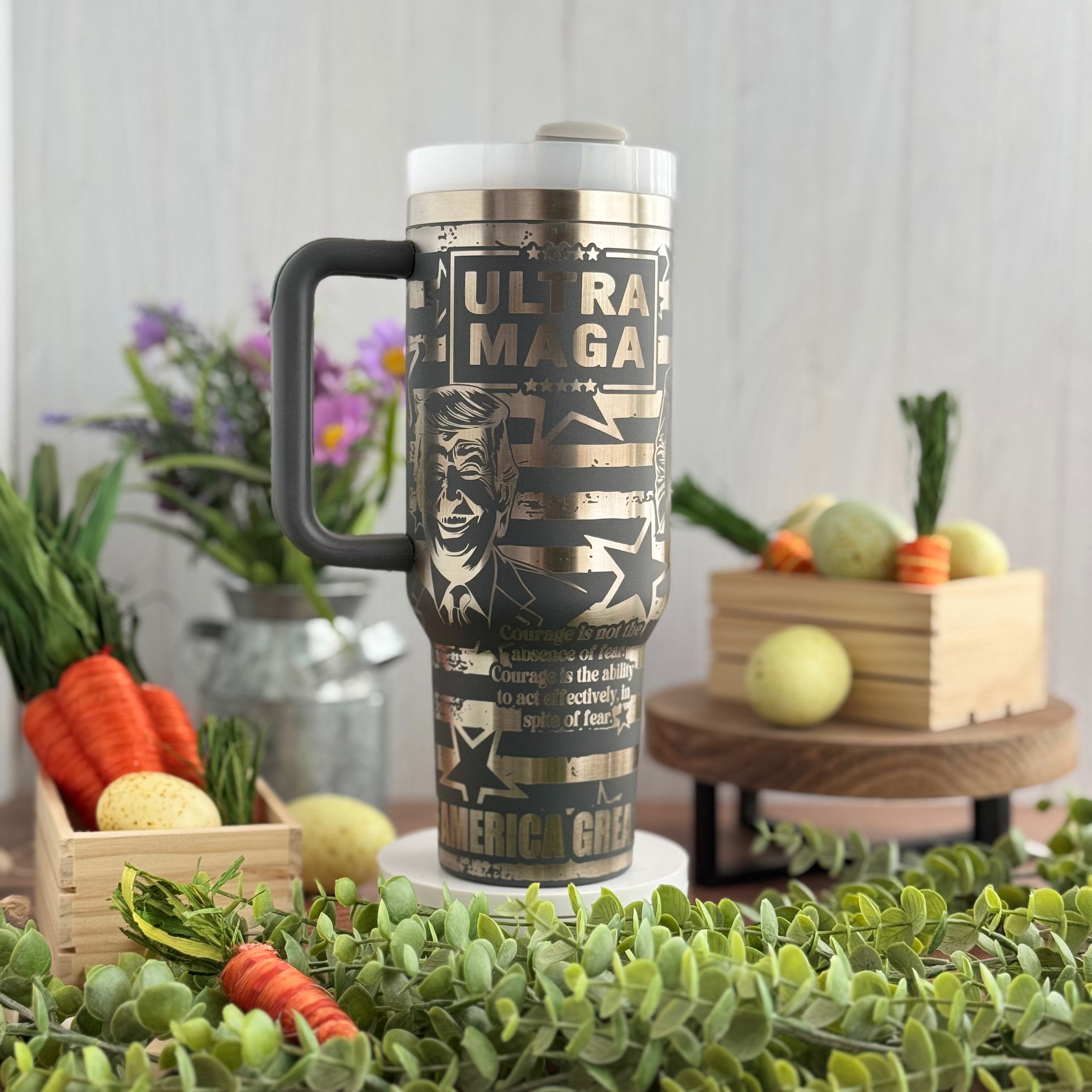 Ultra MAGA TumblerGrey Tumbler 40oz 