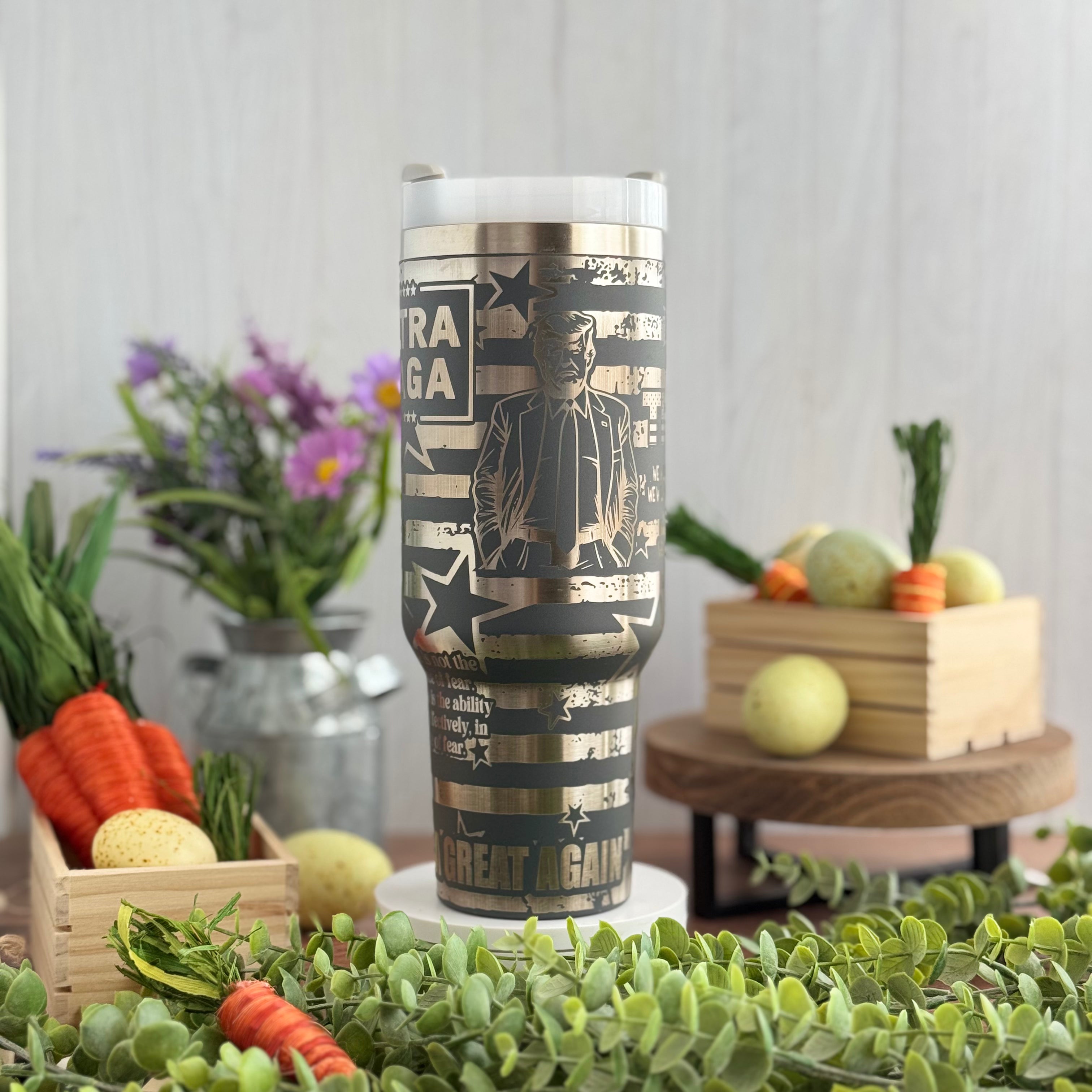 Ultra MAGA TumblerGrey Tumbler 40oz 