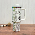 Ursula Tumbler White to Rainbow 40oz 