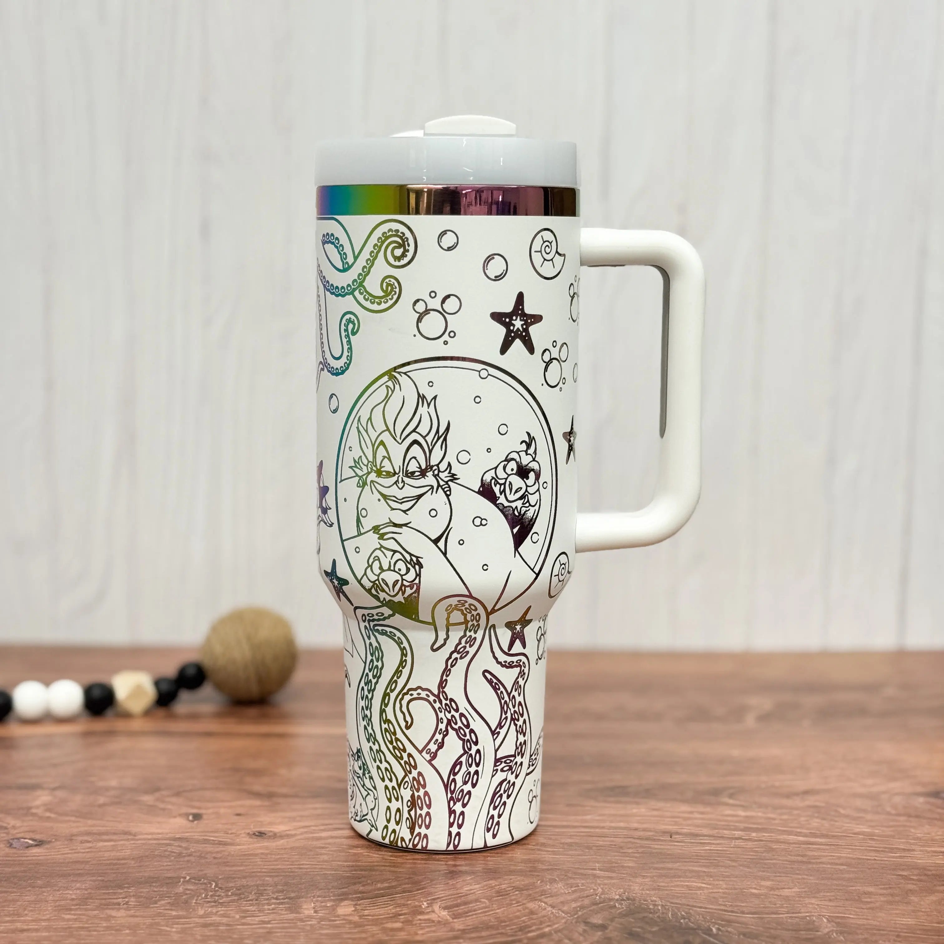 Ursula Tumbler White to Rainbow 40oz 