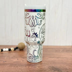 Ursula Tumbler White to Rainbow 40oz 