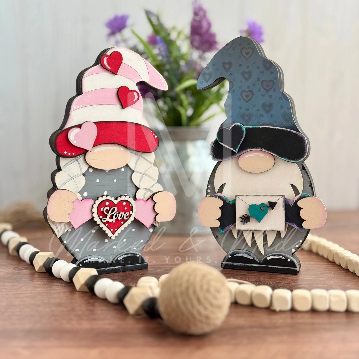 Valentine's Day | Love Themed | Interchangeable Gnome Add-ons Set | Hearts | February 14 | Valentine 