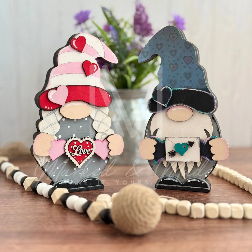 Valentine's Day | Love Themed | Interchangeable Gnome Add-ons Set | Hearts | February 14 | Valentine | DIY CUTOUT KIT 