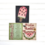Vintage Watermelon Sign and Frame | Choice of 3 signs + Optional Frame 