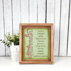Vintage Watermelon Sign and Frame | Choice of 3 signs + Optional Frame 