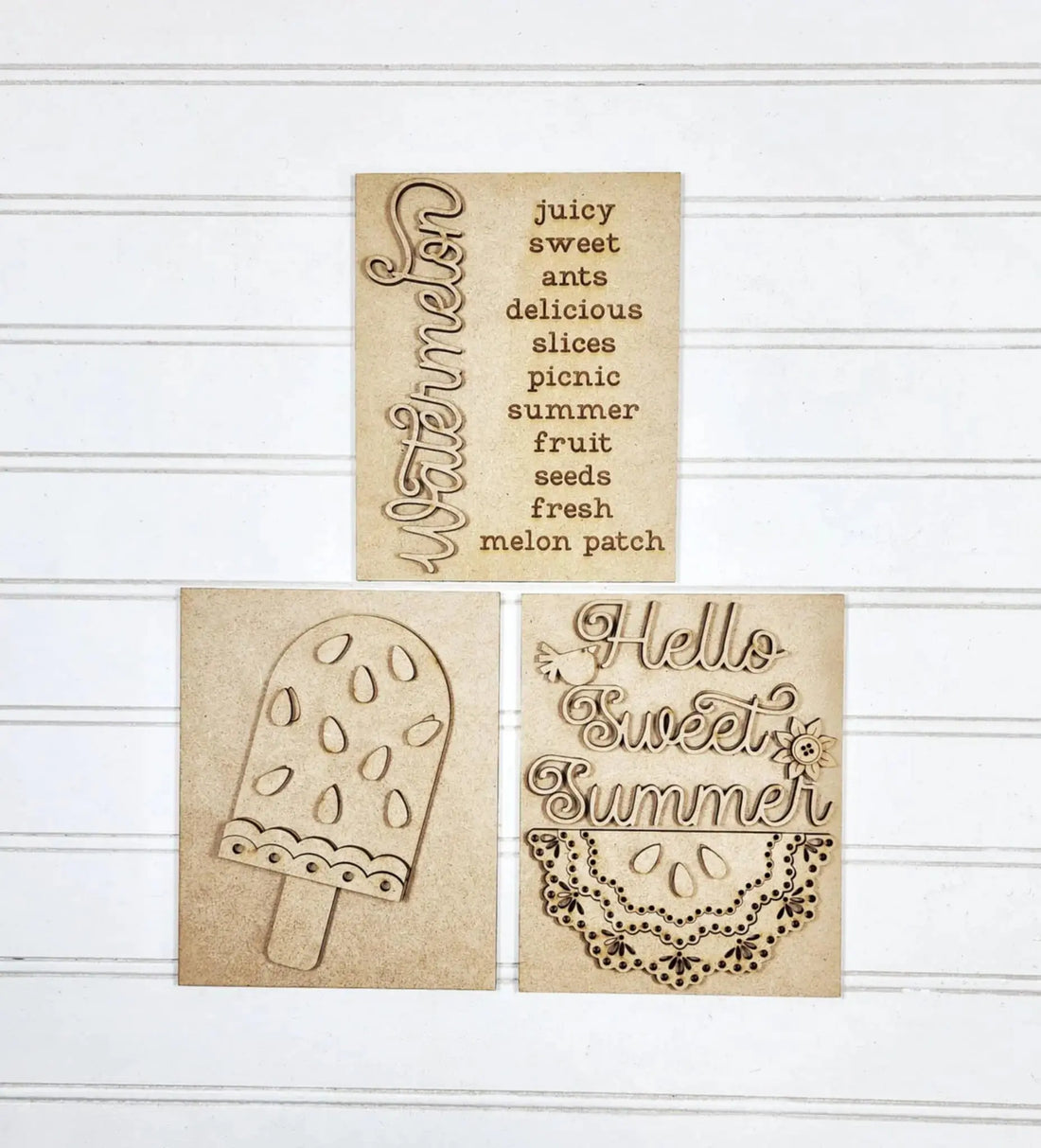 Vintage Watermelon Sign and Frame | Choice of 3 signs + Optional Frame 