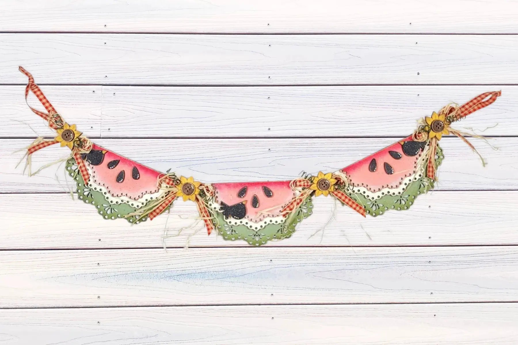 Vintage Watermelon - Summer Tiered Tray Set | Decor Set | Vintage Watermelon 