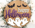 Handmade Halloween Spooky Welcome Sign | 10.5 or 18" | Door Hanger | Multiple Designs 