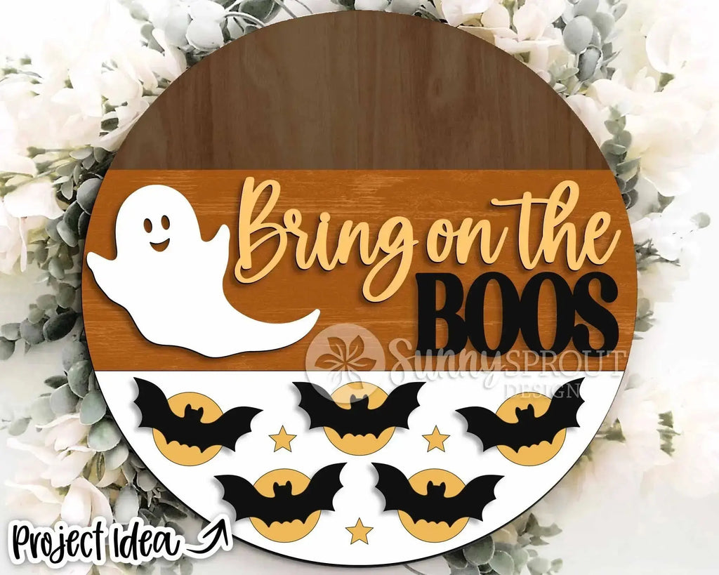 Handmade Halloween Spooky Welcome Sign | 10.5 or 18" | Door Hanger | Multiple Designs 