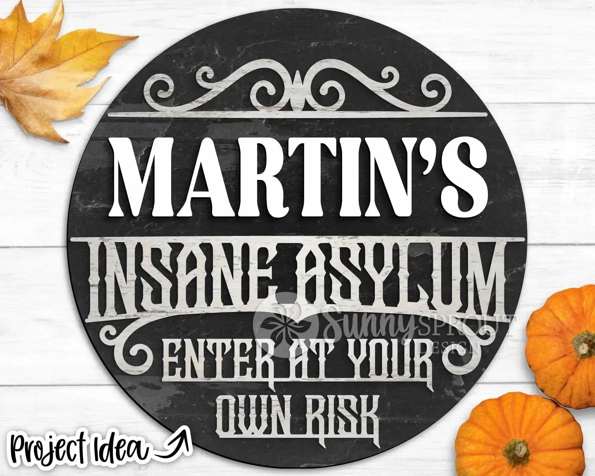 Handmade Halloween Spooky Welcome Sign | 10.5 or 18" | Door Hanger | Multiple Designs 