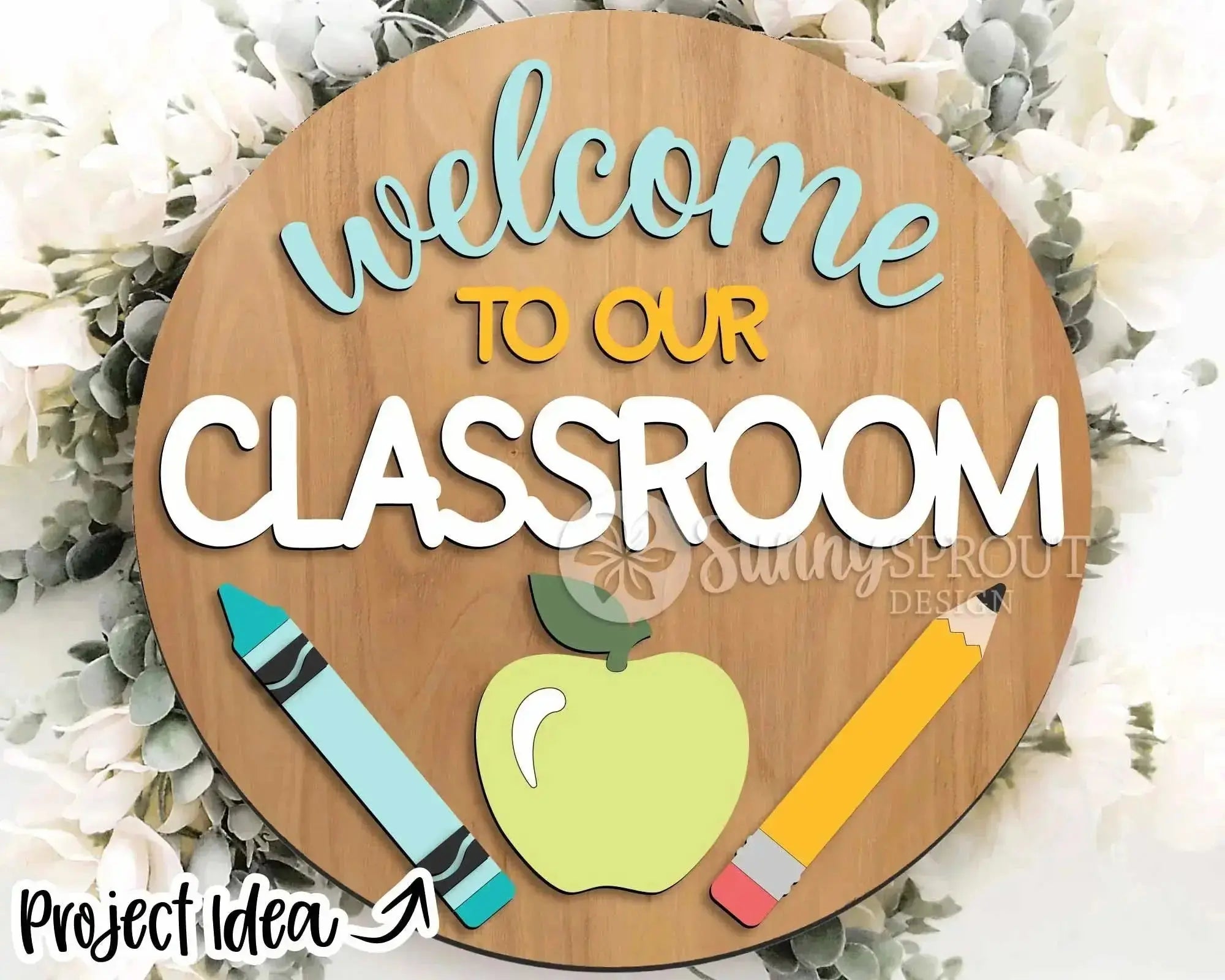 Teacher / Classroom Welcome Sign | 10.5 or 18" | Door Hanger | Multiple Designs 