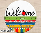 Teacher / Classroom Welcome Sign | 10.5 or 18" | Door Hanger | Multiple Designs 