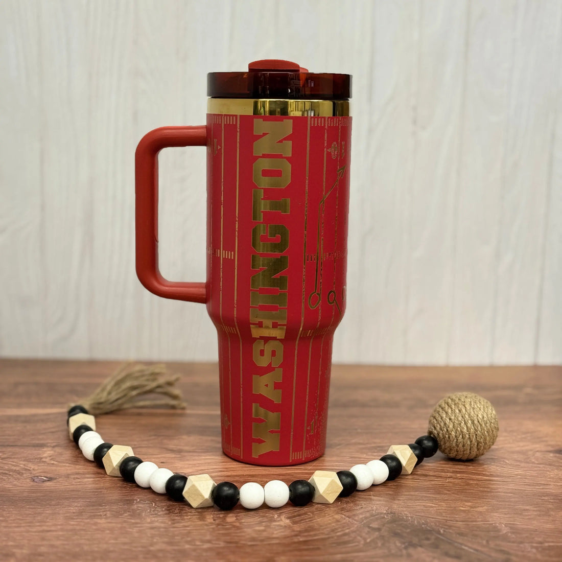 Washington Commanders Redskins Engraved Red to Gold 40 oz Tumbler 