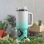Western Boho White/Teal to Black Tumbler 40 oz 