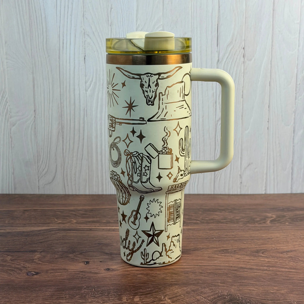 Western Sketch - Cream to Copper 40 oz 