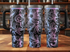 Western Tooled Leather Tumbler (30oz, 40oz, + Stanleys) 