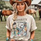 Whiskey, Cowboys, & Bad Decisions - T-Shirt / Long Sleeve 