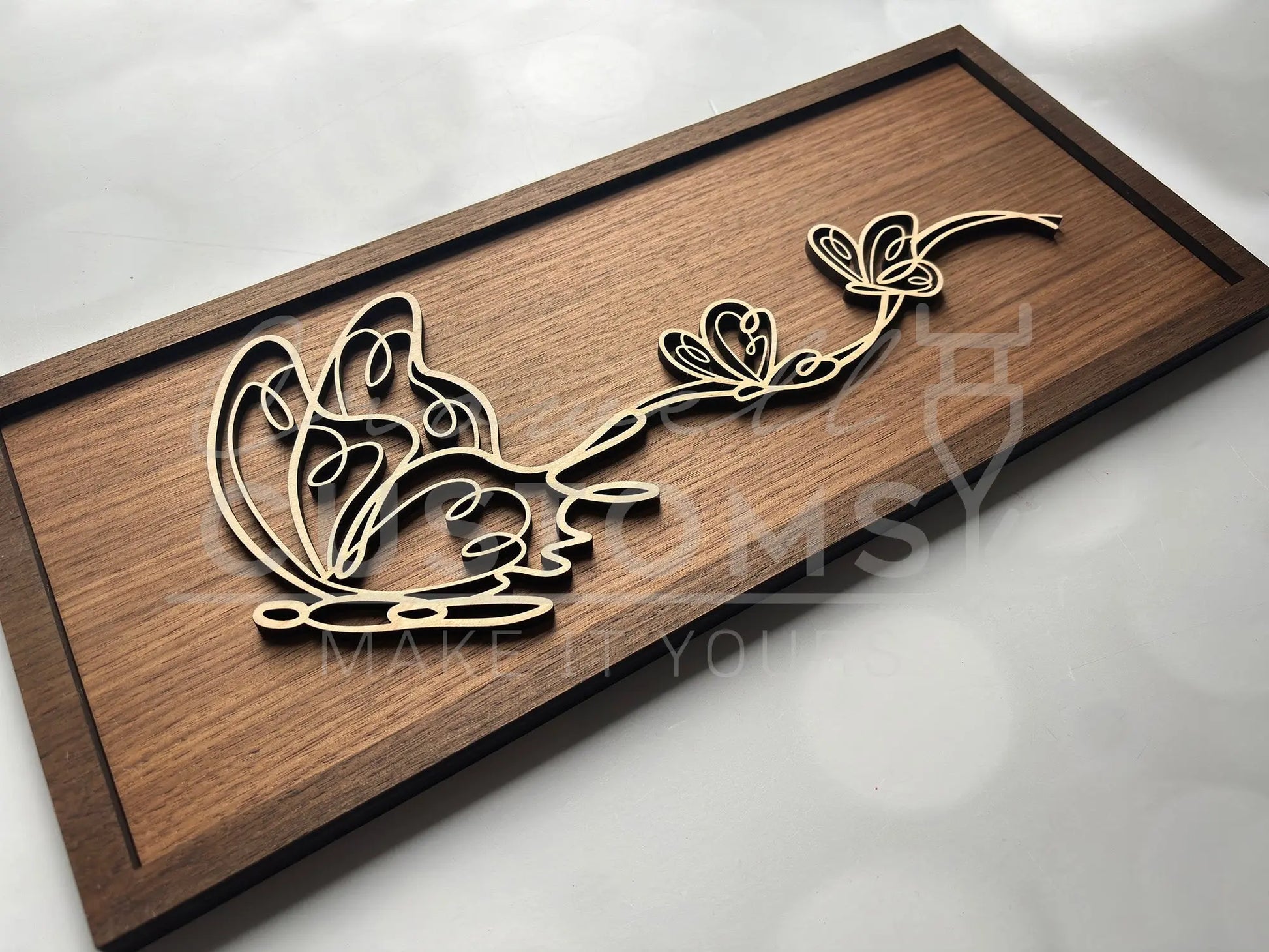 Wood Doodle Art Wall Decor 