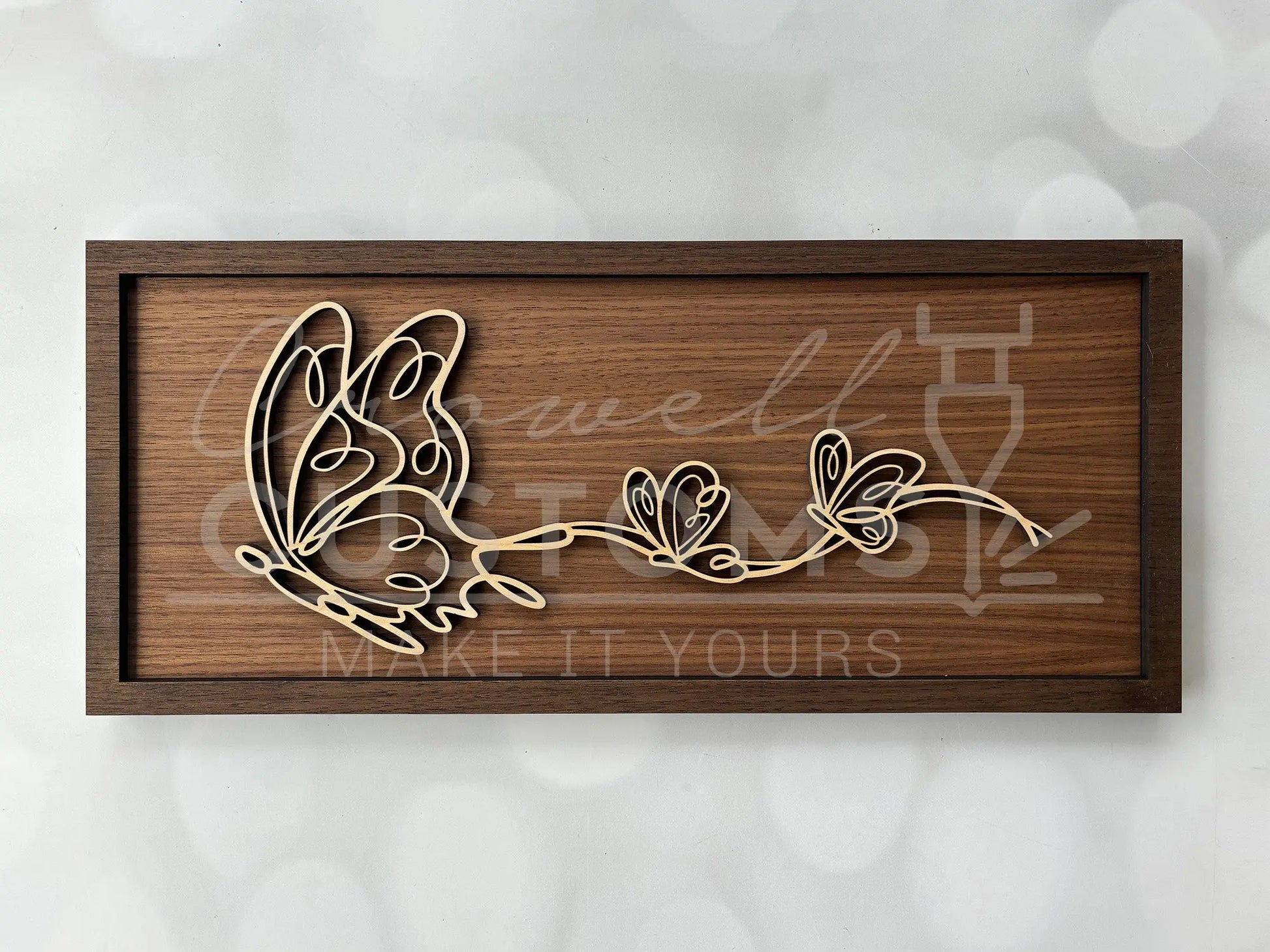 Wood Doodle Art Wall Decor 