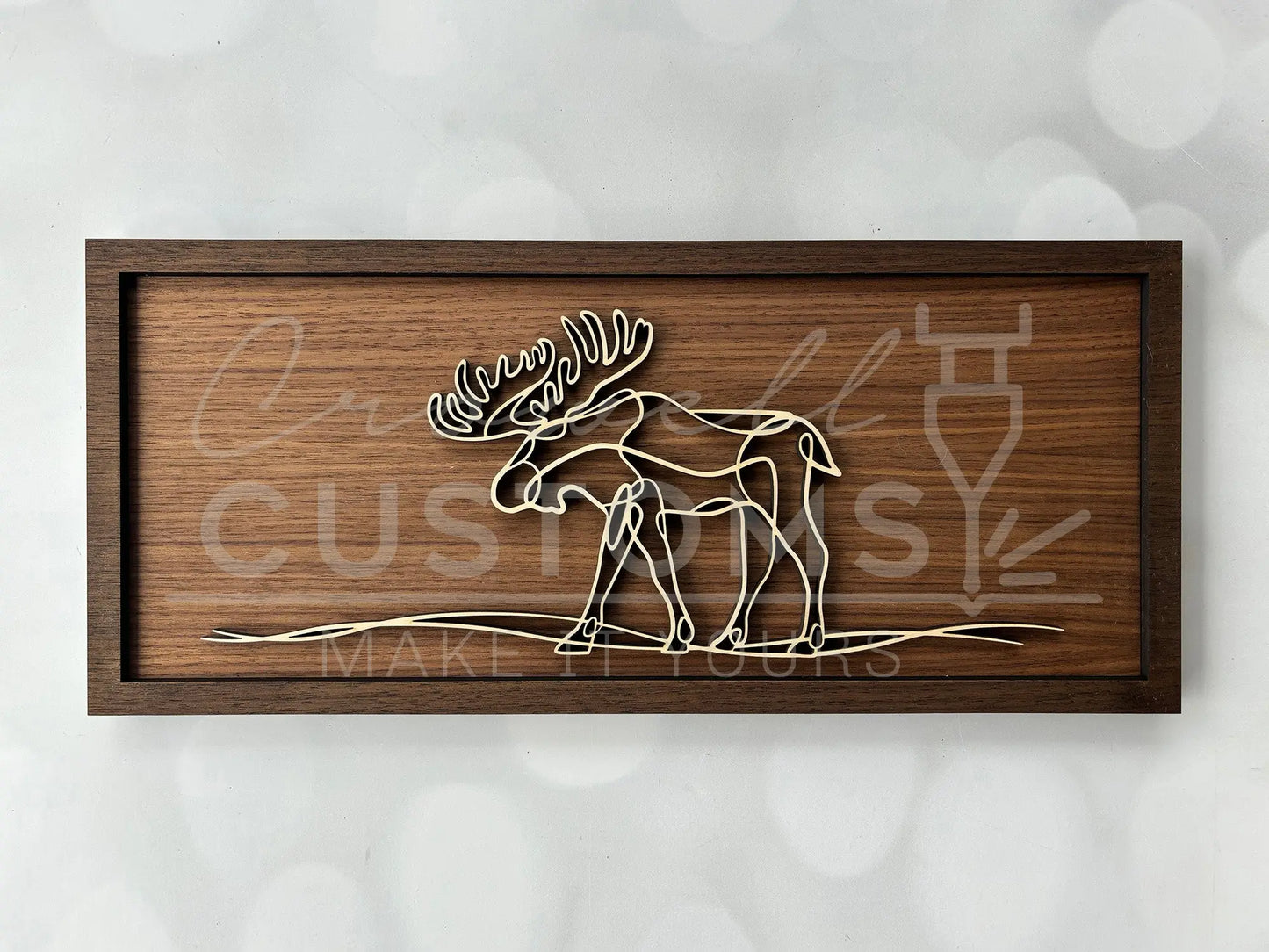 Wood Doodle Art Wall Decor 