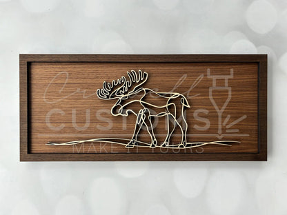 Wood Doodle Art Wall Decor 