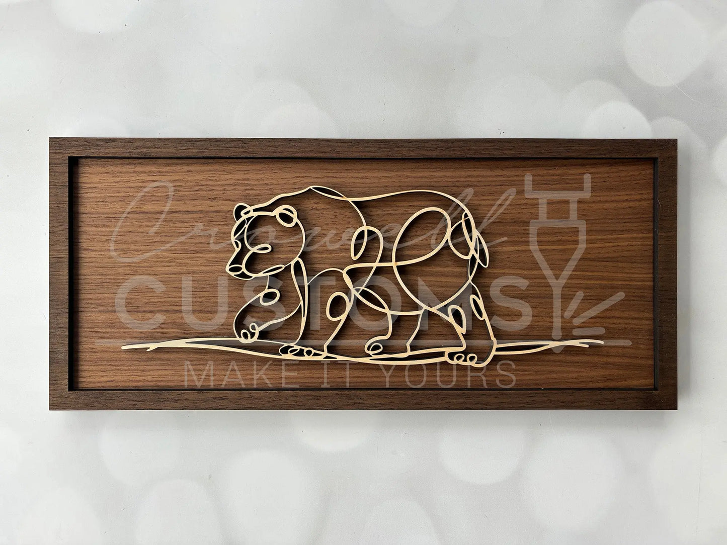 Wood Doodle Art Wall Decor 