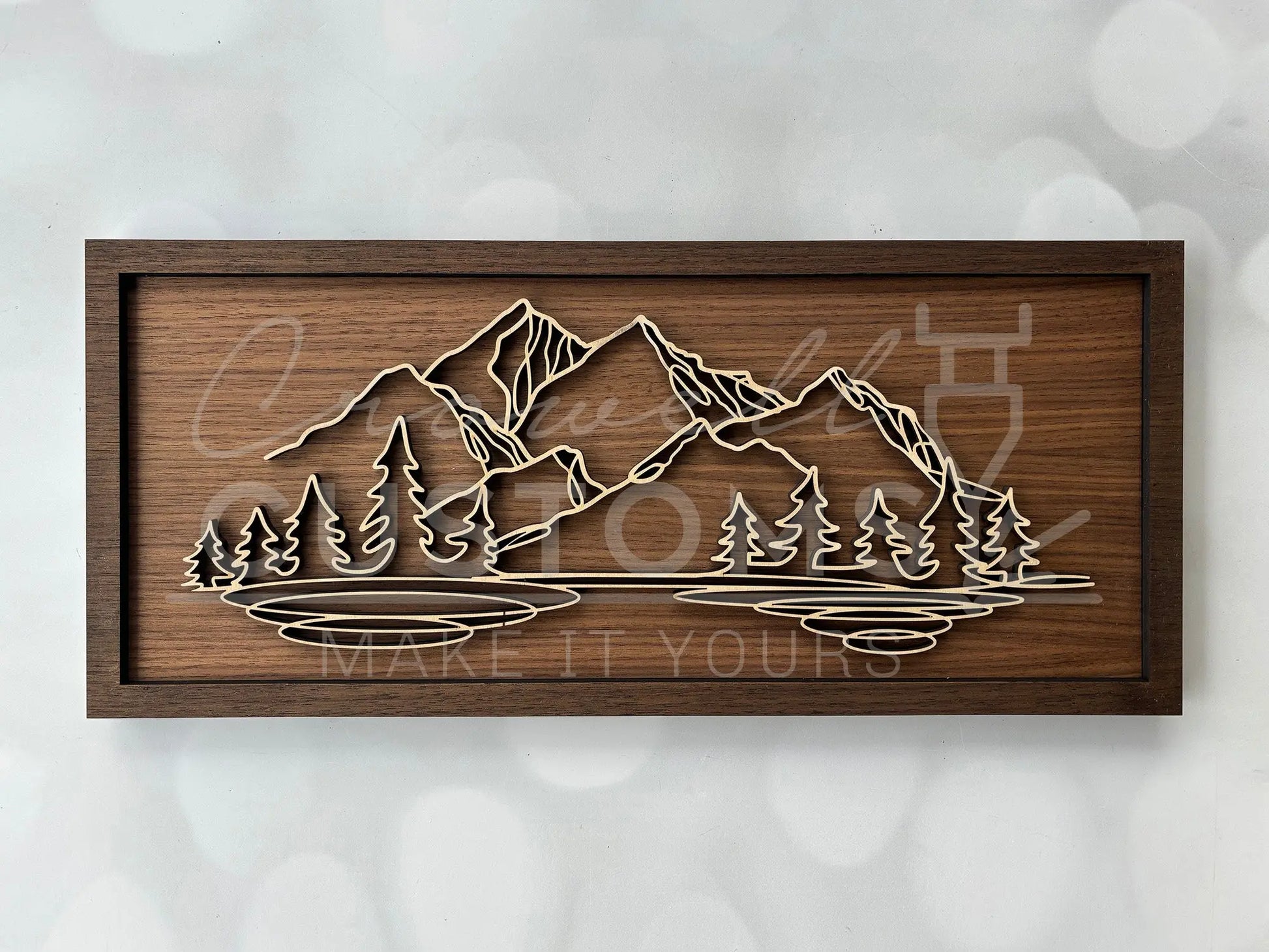 Wood Doodle Art Wall Decor 