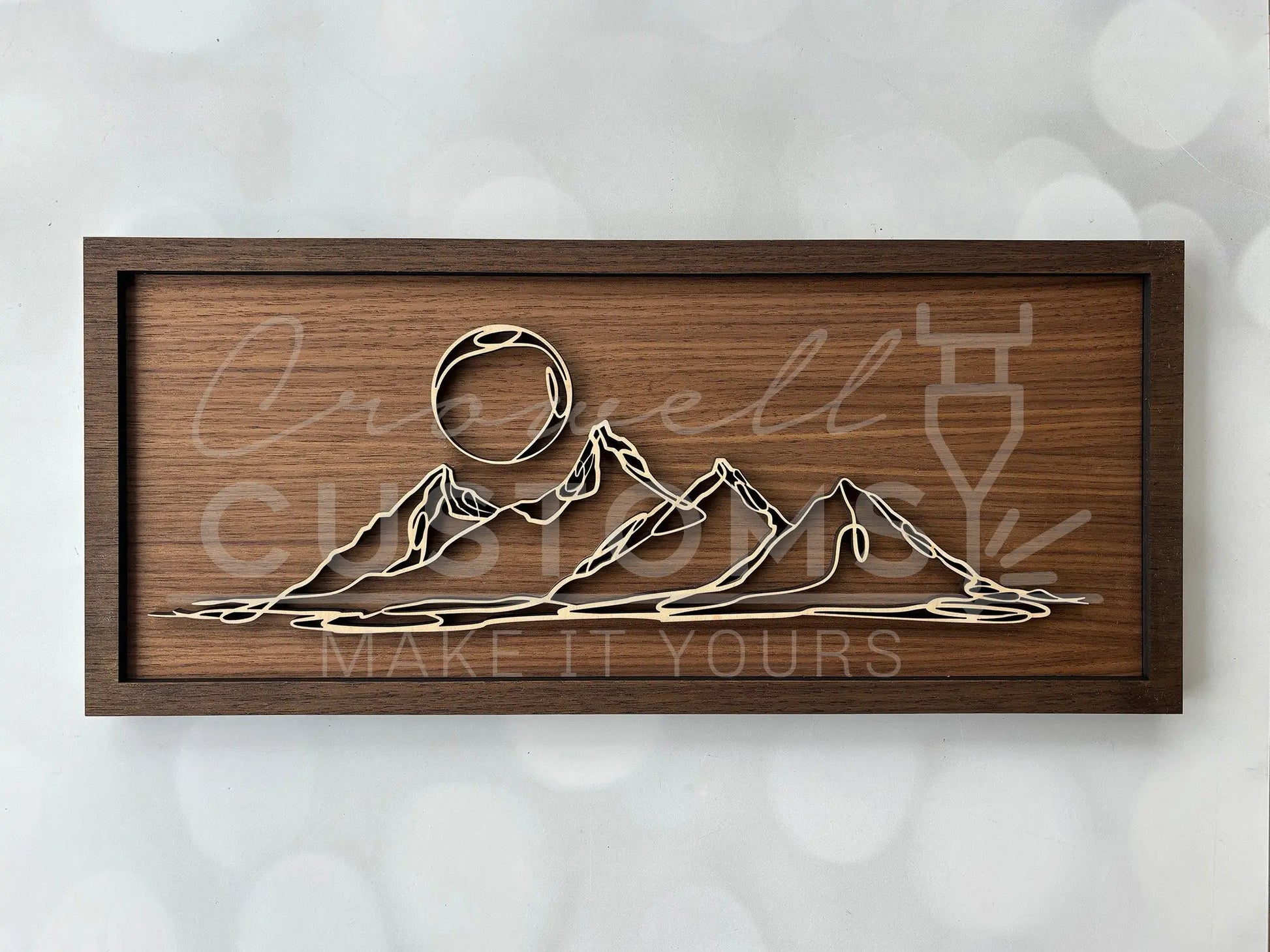 Wood Doodle Art Wall Decor 