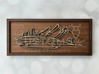 Wood Doodle Art Wall Decor 