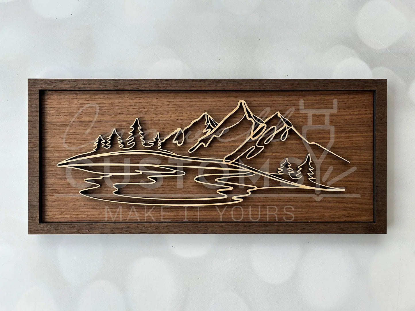 Wood Doodle Art Wall Decor 