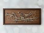 Wood Doodle Art Wall Decor 