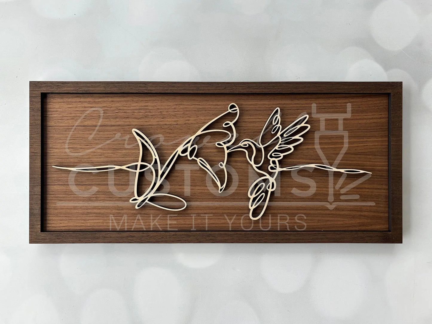 Wood Doodle Art Wall Decor 