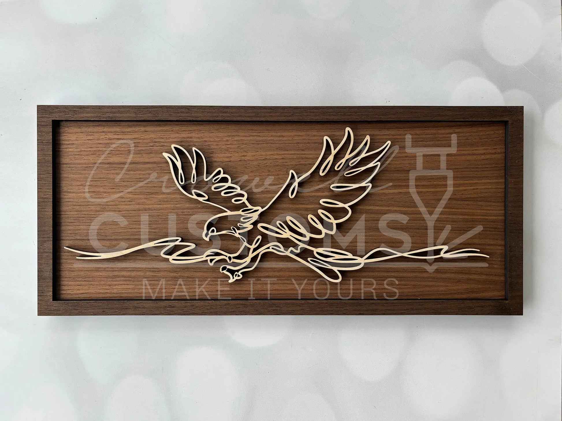 Wood Doodle Art Wall Decor 