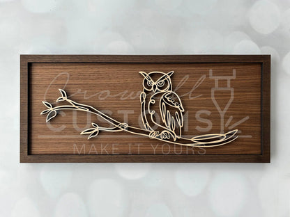 Wood Doodle Art Wall Decor 