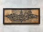 Wood Doodle Art Wall Decor 