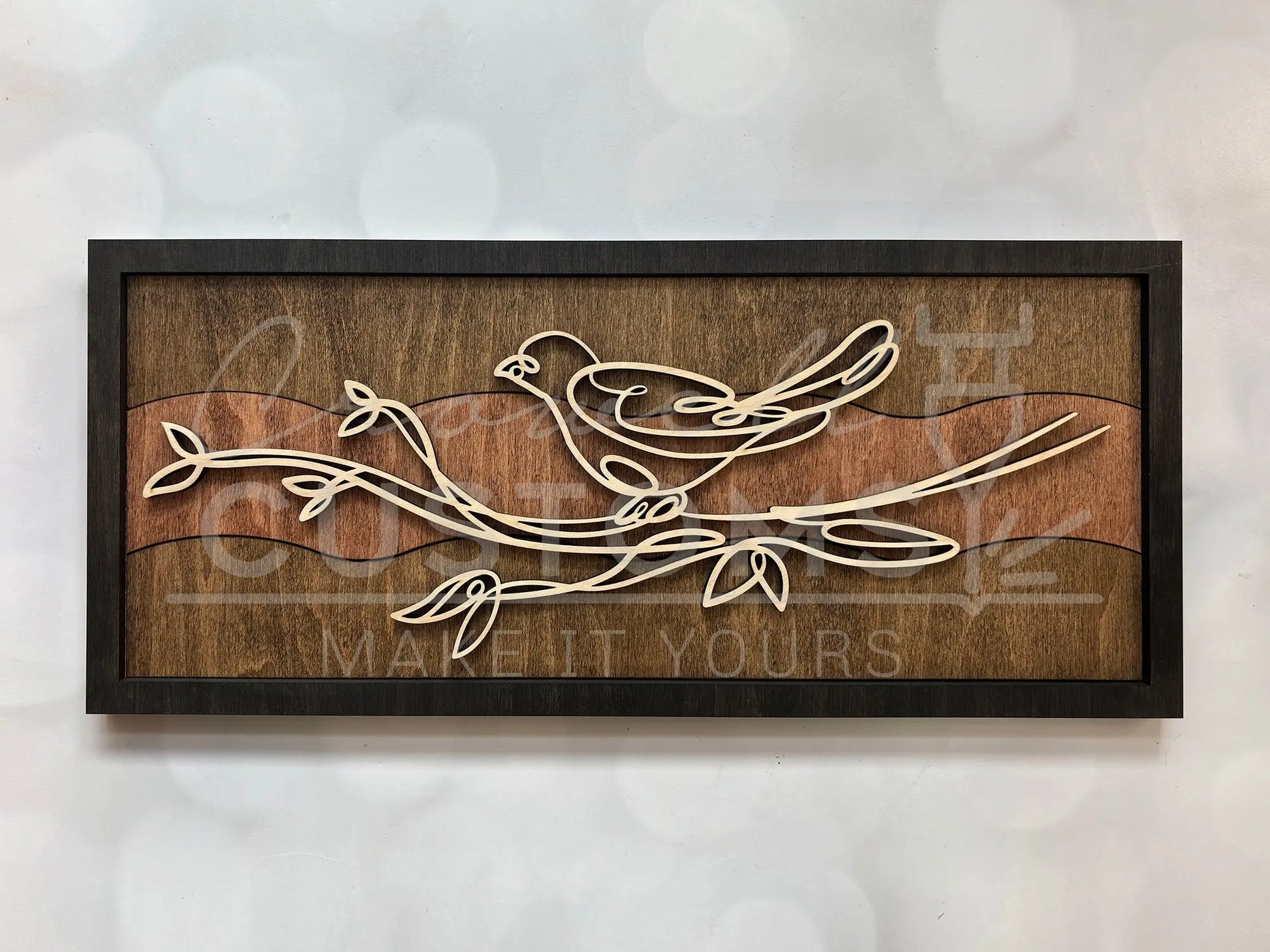 Wood Doodle Art Wall Decor 