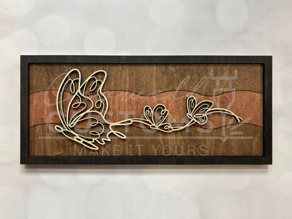 Wood Doodle Art Wall Decor 