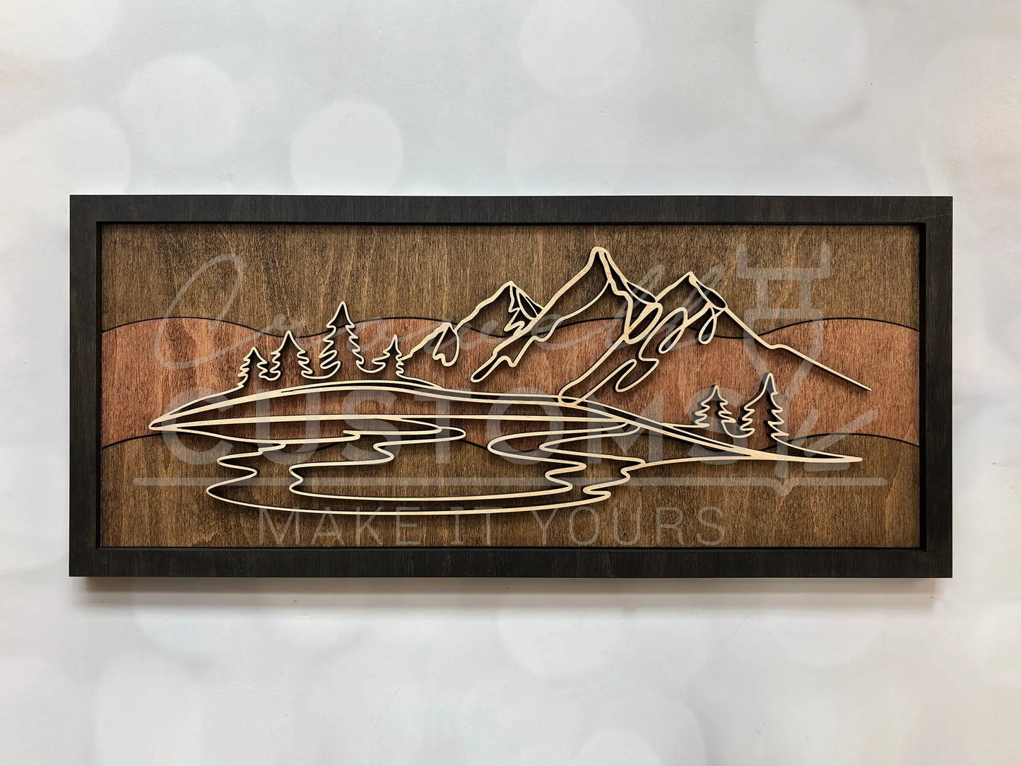 Wood Doodle Art Wall Decor 