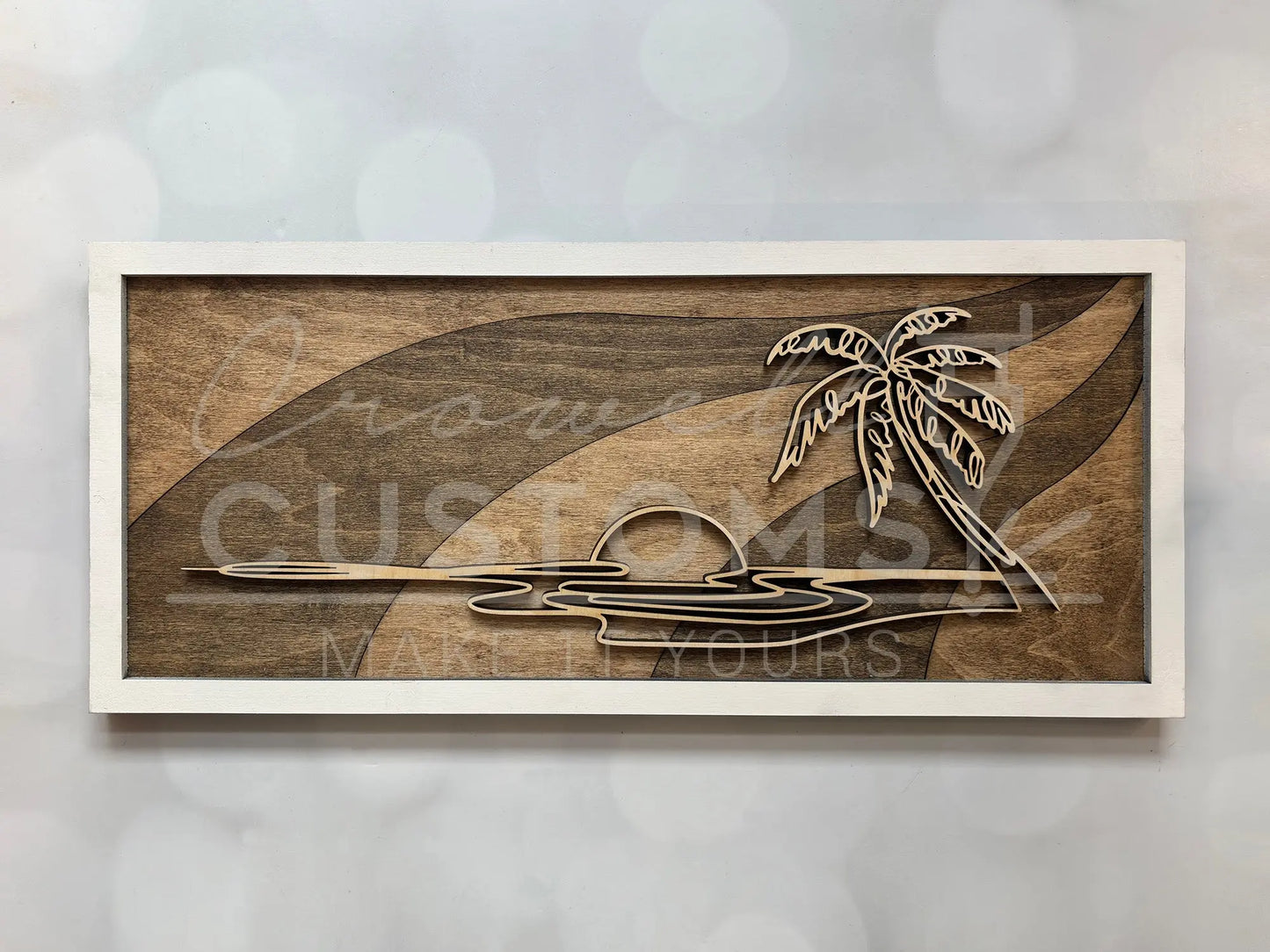 Wood Doodle Art Wall Decor 