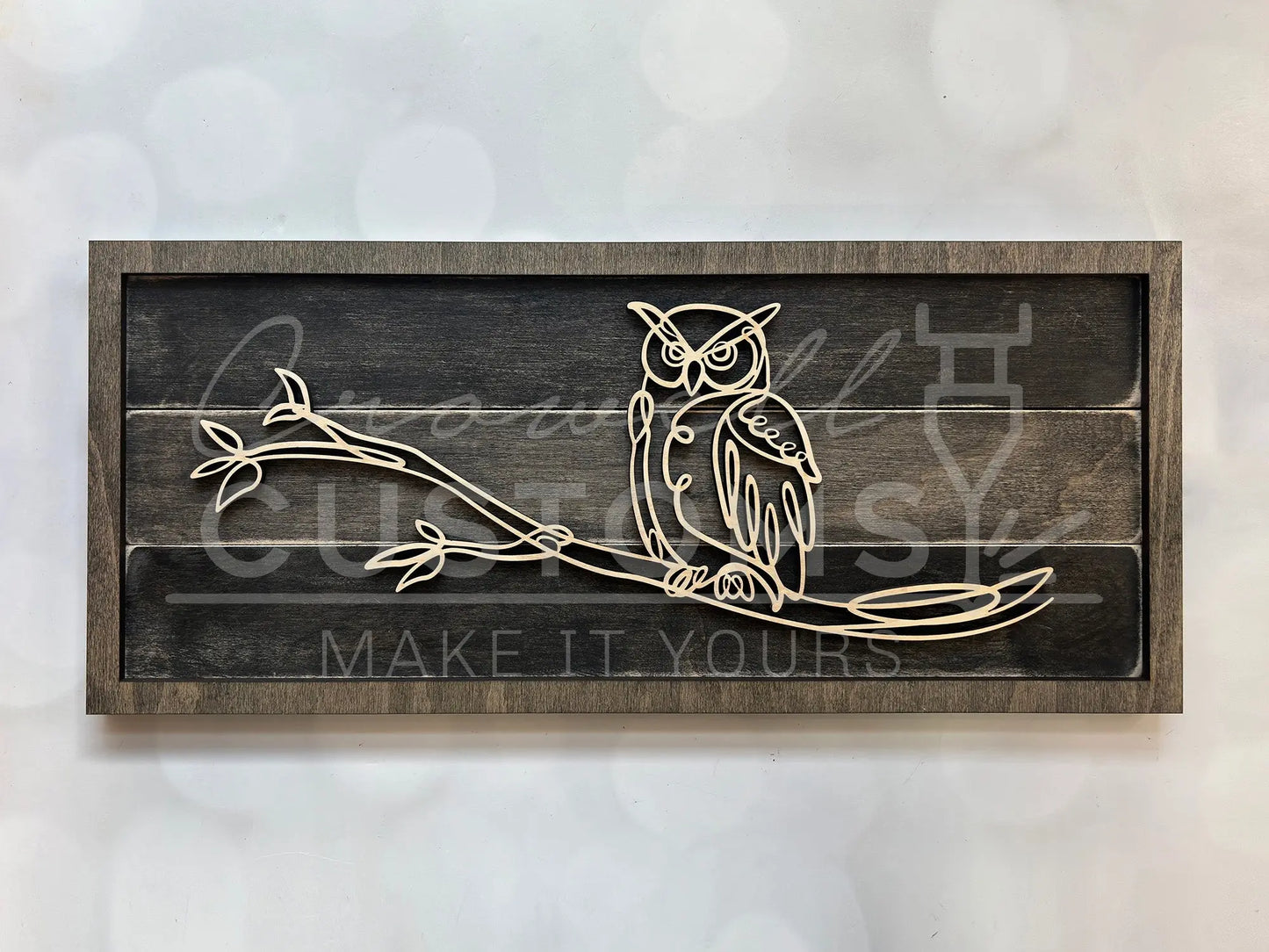 Wood Doodle Art Wall Decor 