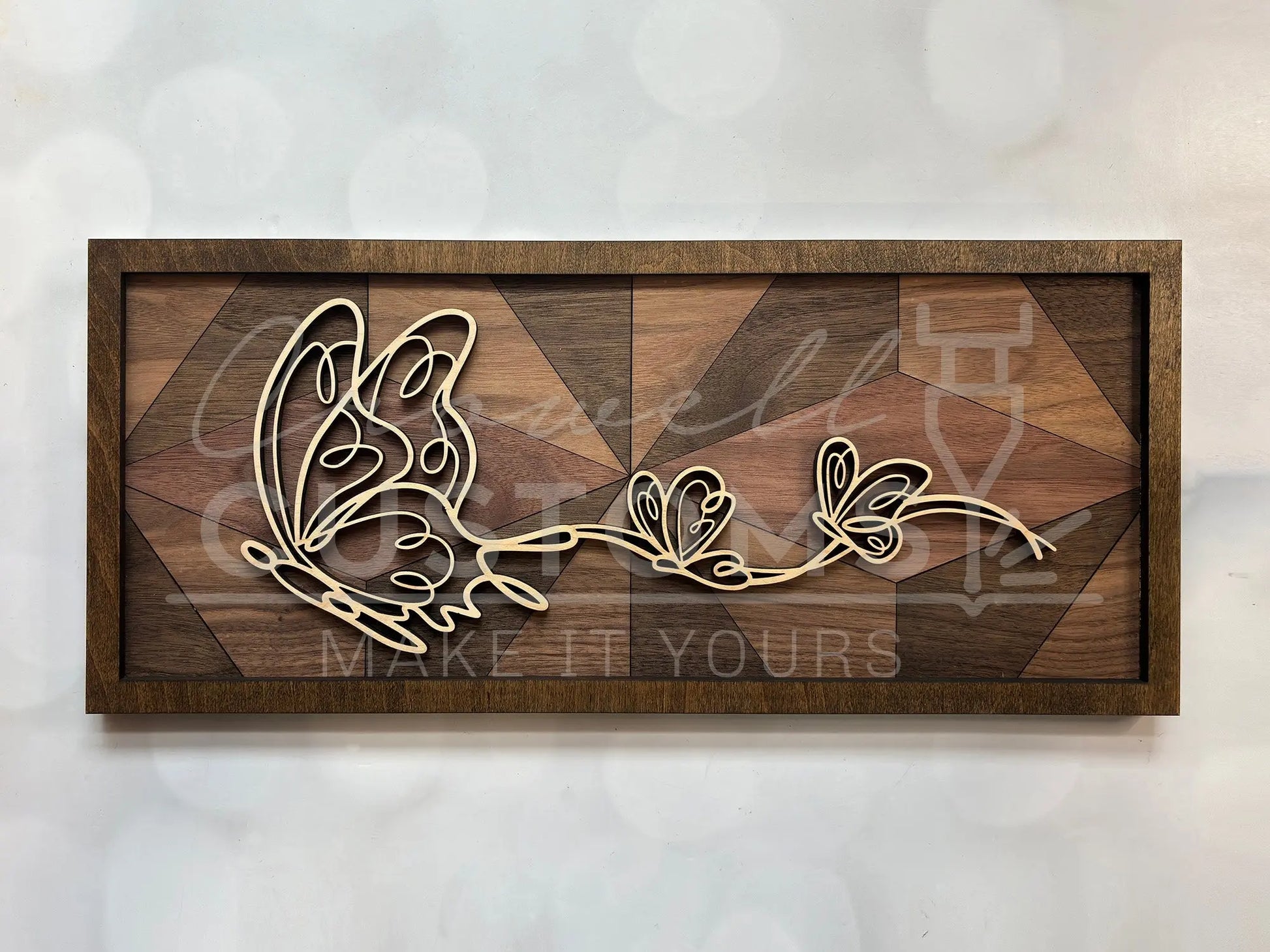 Wood Doodle Art Wall Decor 