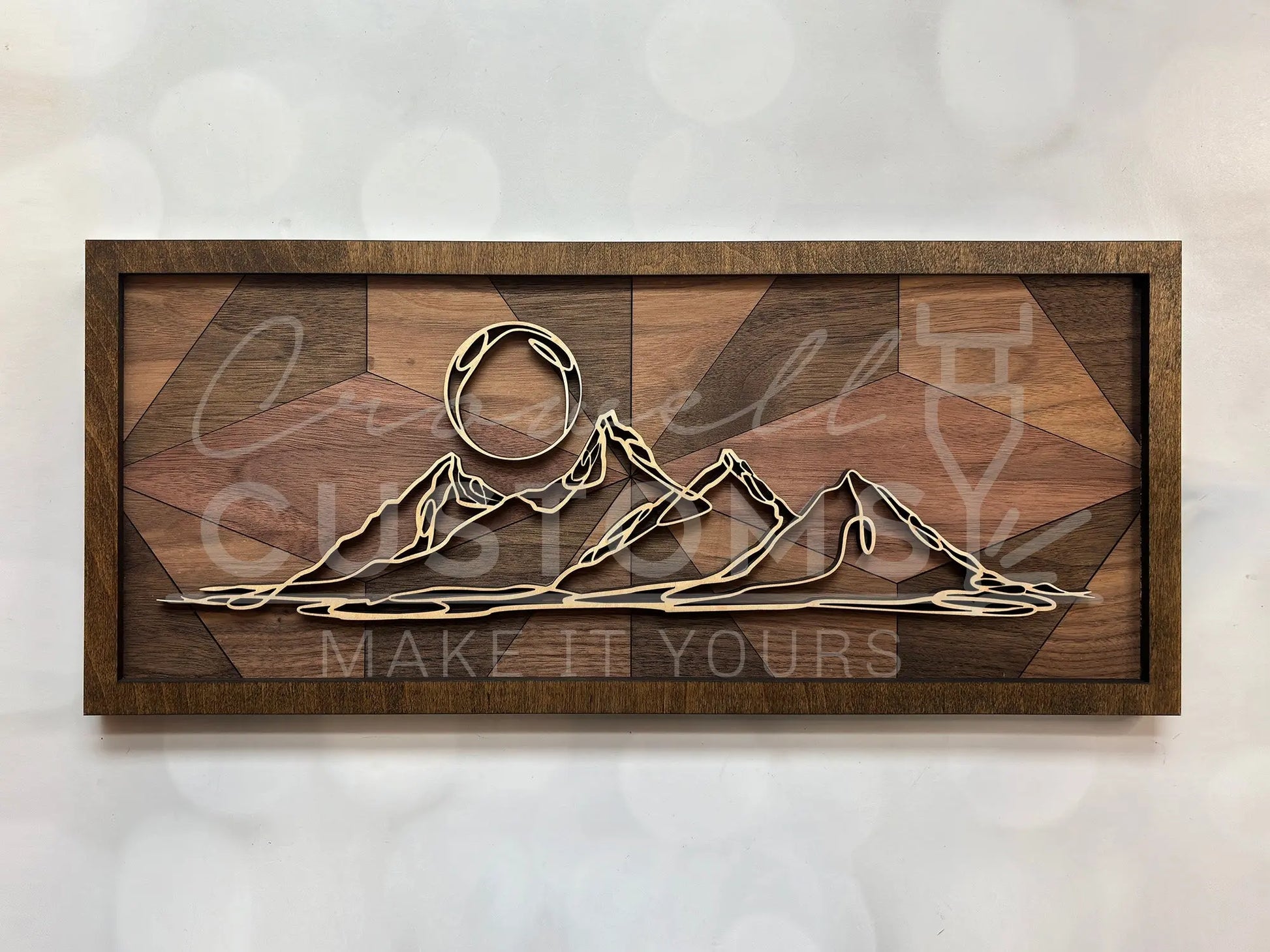 Wood Doodle Art Wall Decor 