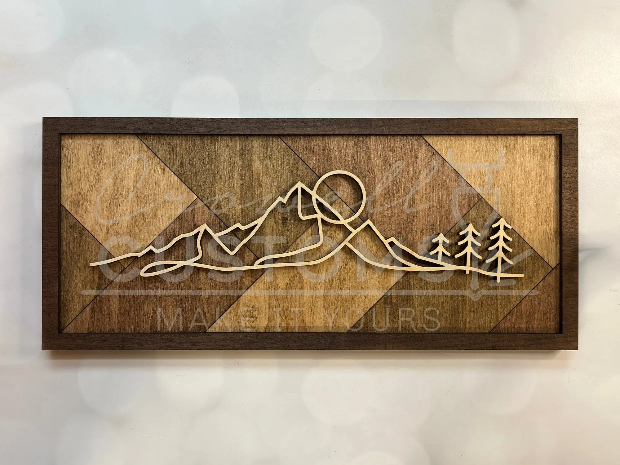 Wood Line Art Wall Decor | Marked & Made