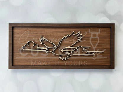 Wood Line Art Wall Decor 