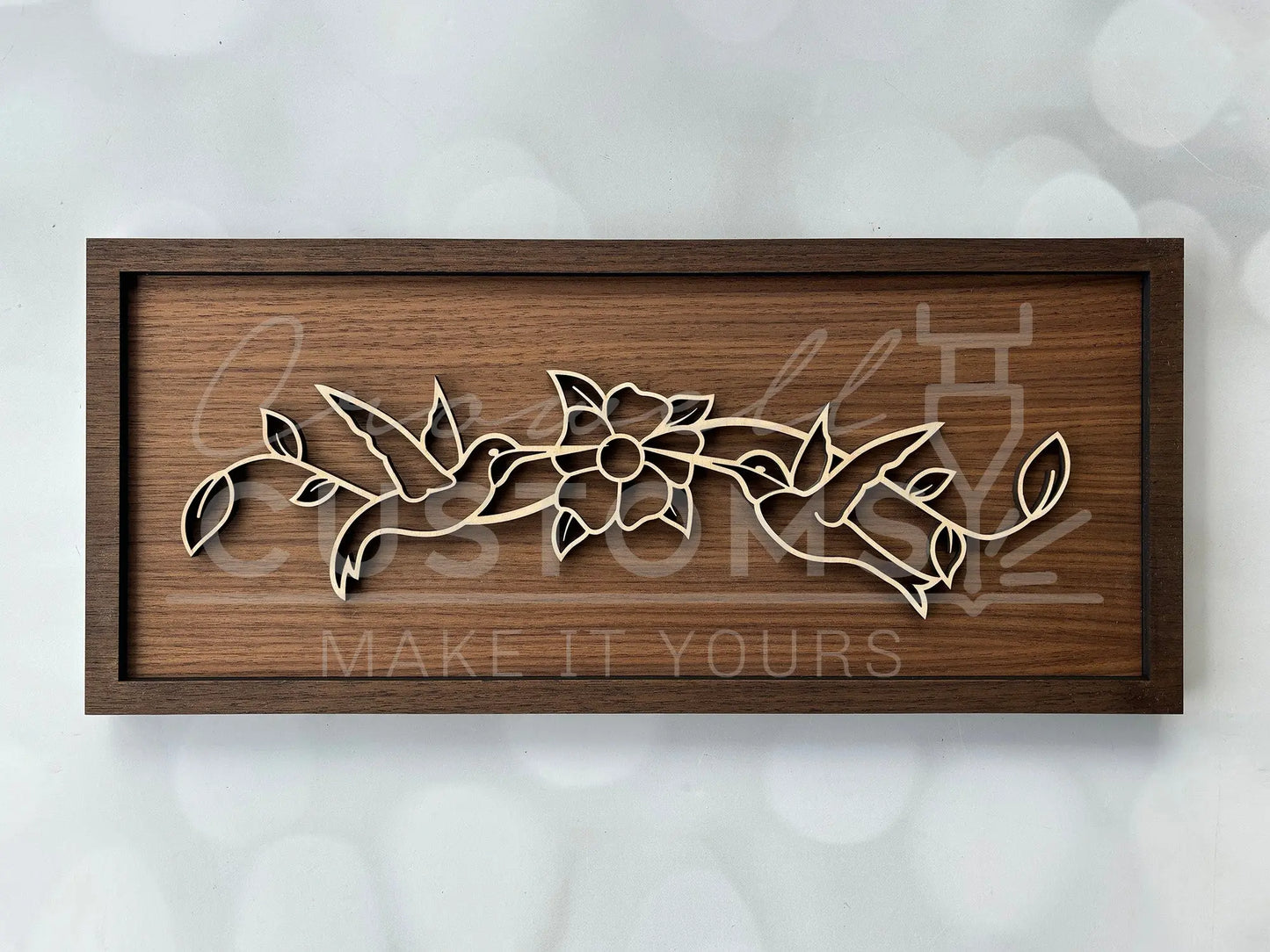 Wood Line Art Wall Decor 