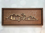 Wood Line Art Wall Decor 